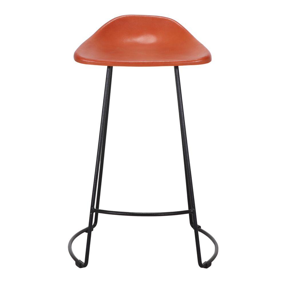 Set de 4 taburetes de cocina de piel Sarah
