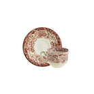 Set de 4 Tazas de Café con Platillo La Cartuja Colección 202 Rosa - #pino_y_jacaranda#