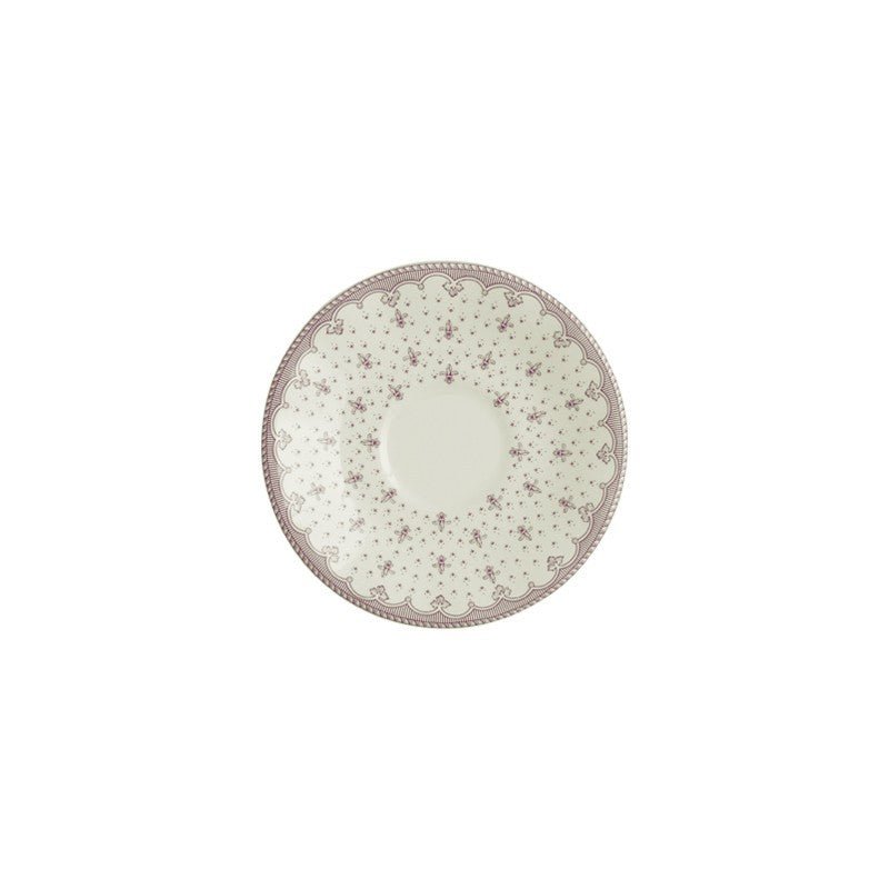 Set de 4 Tazas de Café con Platillo La Cartuja Colección Flor de Lis Rosa - #pino_y_jacaranda#