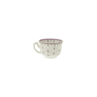 Set de 4 Tazas de Café con Platillo La Cartuja Colección Flor de Lis Rosa - #pino_y_jacaranda#
