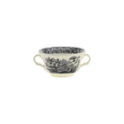 Set de 4 Tazas de Consomé con Platillos La Cartuja Colección Negro Vistas - #pino_y_jacaranda#