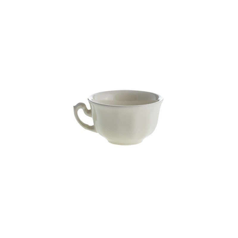 Set de 4 Tazas de Té con Platillos Colección Aurora Blanca - #pino_y_jacaranda#