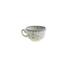 Set de 4 Tazas de Té con Platillos Colección Flor de Lis Azul - #pino_y_jacaranda#