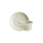 Set de 4 Tazas de Té con Platillos Colección Ochavada Blanca - #pino_y_jacaranda#
