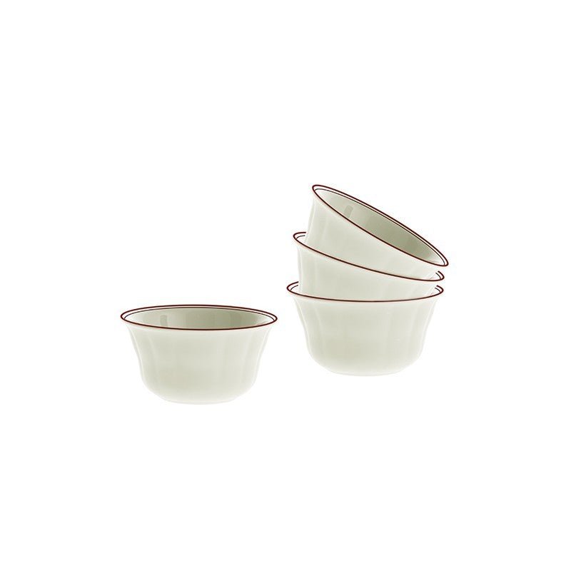 Set de 6 Boles Clásicos Pequeño La Cartuja Colección Basic Line Red - #pino_y_jacaranda#