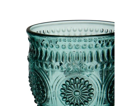 Set de 6 Copas Labradas Mar Verde - pino_y_jacaranda