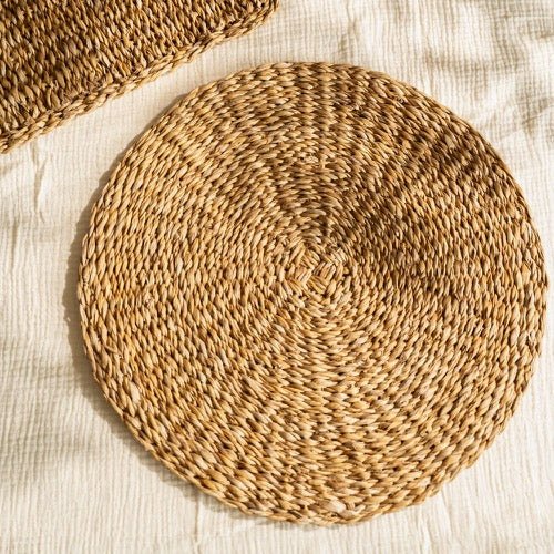 Set de 6 Manteles Individuales Redondos Natural - pino_y_jacaranda