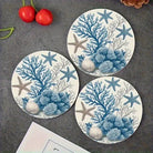 Set de 6 Posavasos Corales Azules - pino_y_jacaranda
