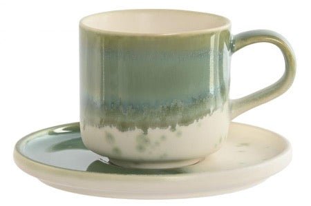 Set de 6 Tazas de Café con Platillo Greener - pino_y_jacaranda