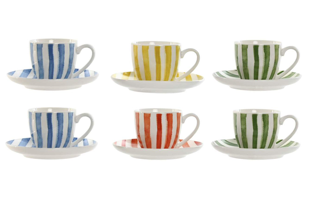 Set de 6 Tazas de Café Rayas - pino_y_jacaranda