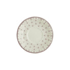 Set de 6 Tazas de Consomé con Platillos La Cartuja Colección Flor de Lis Rosa - #pino_y_jacaranda#