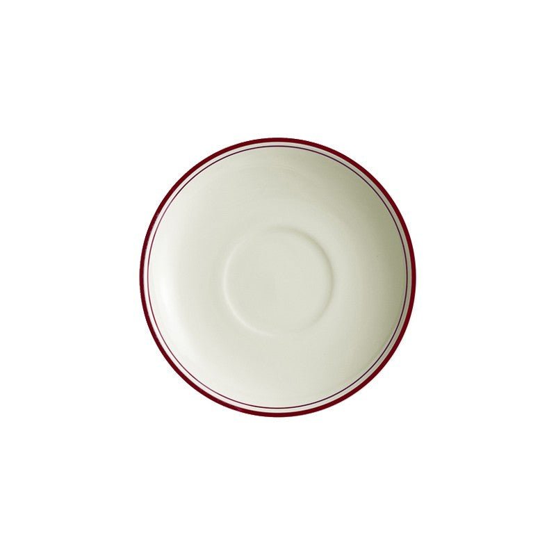 Set de 6 Tazas de Desayuno con Platillos La Cartuja Colección Basic Line Red - #pino_y_jacaranda#