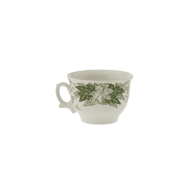 Set de 6 Tazas de Desayuno con Platillos La Cartuja Colección Yedra - #pino_y_jacaranda#