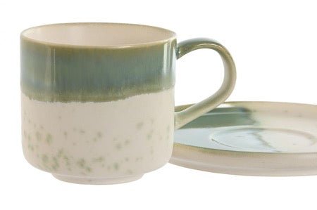 Set de 6 Tazas de Té con Platillo Greener - pino_y_jacaranda