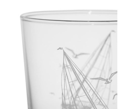 Set de 6 Vasos Veleros y Gaviotas - pino_y_jacaranda