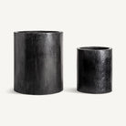 Set de dos maceteros de fibra de vidrio Acebuche