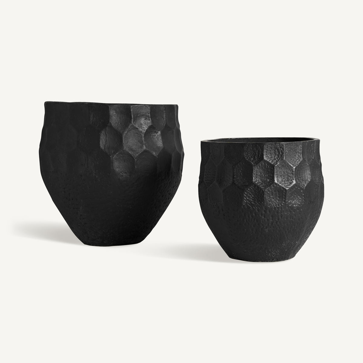 Set de dos maceteros de terracota Enebro
