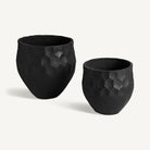 Set de dos maceteros de terracota Enebro