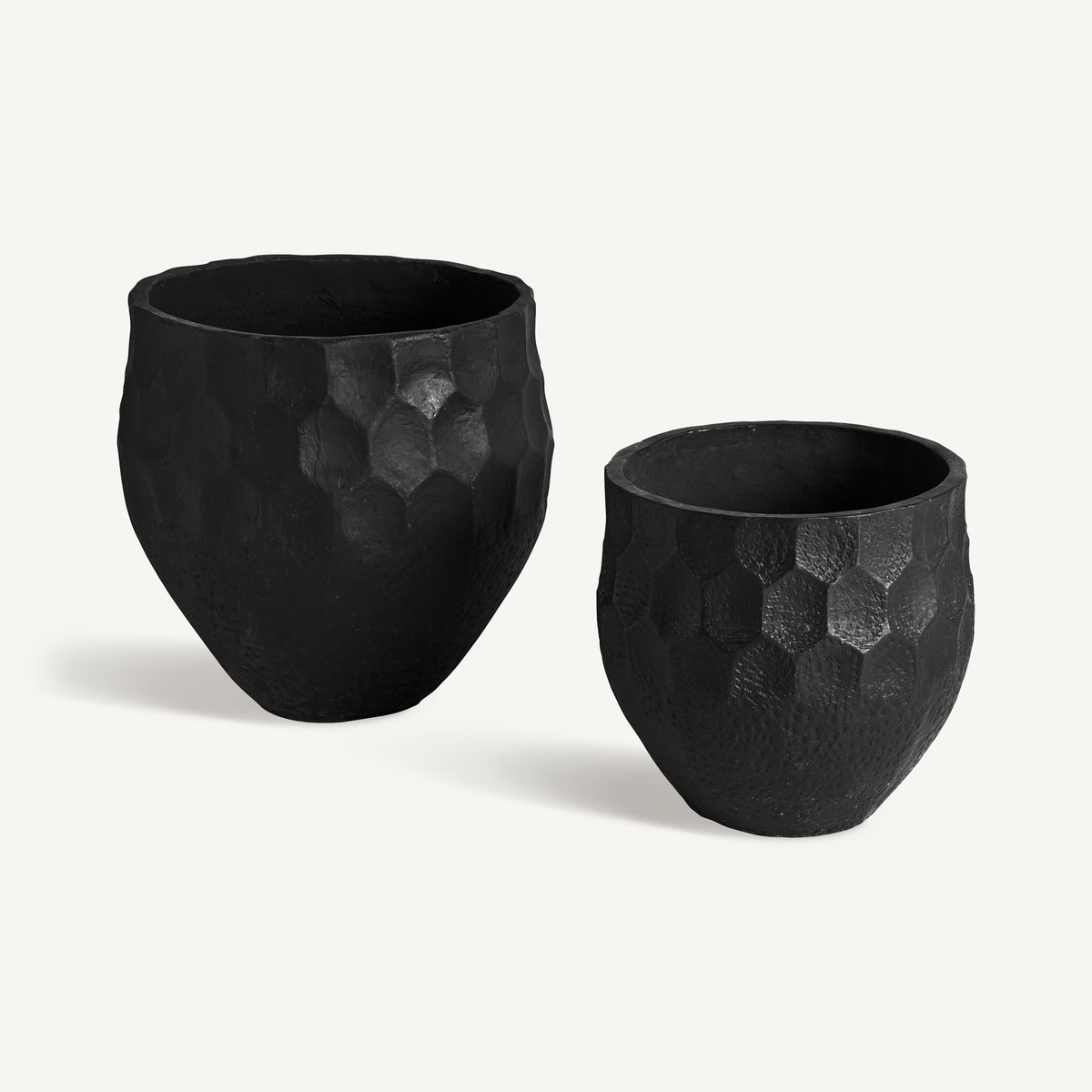 Set de dos maceteros de terracota Enebro