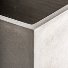 Set de dos maceteros de terracota gris Brezo