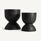 Set de dos maceteros de terracota Lentisco grande