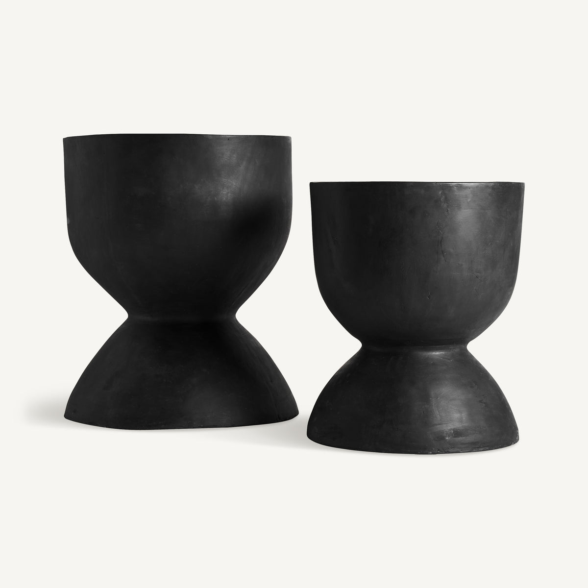 Set de dos maceteros de terracota Lentisco grande