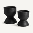 Set de dos maceteros de terracota Lentisco grande