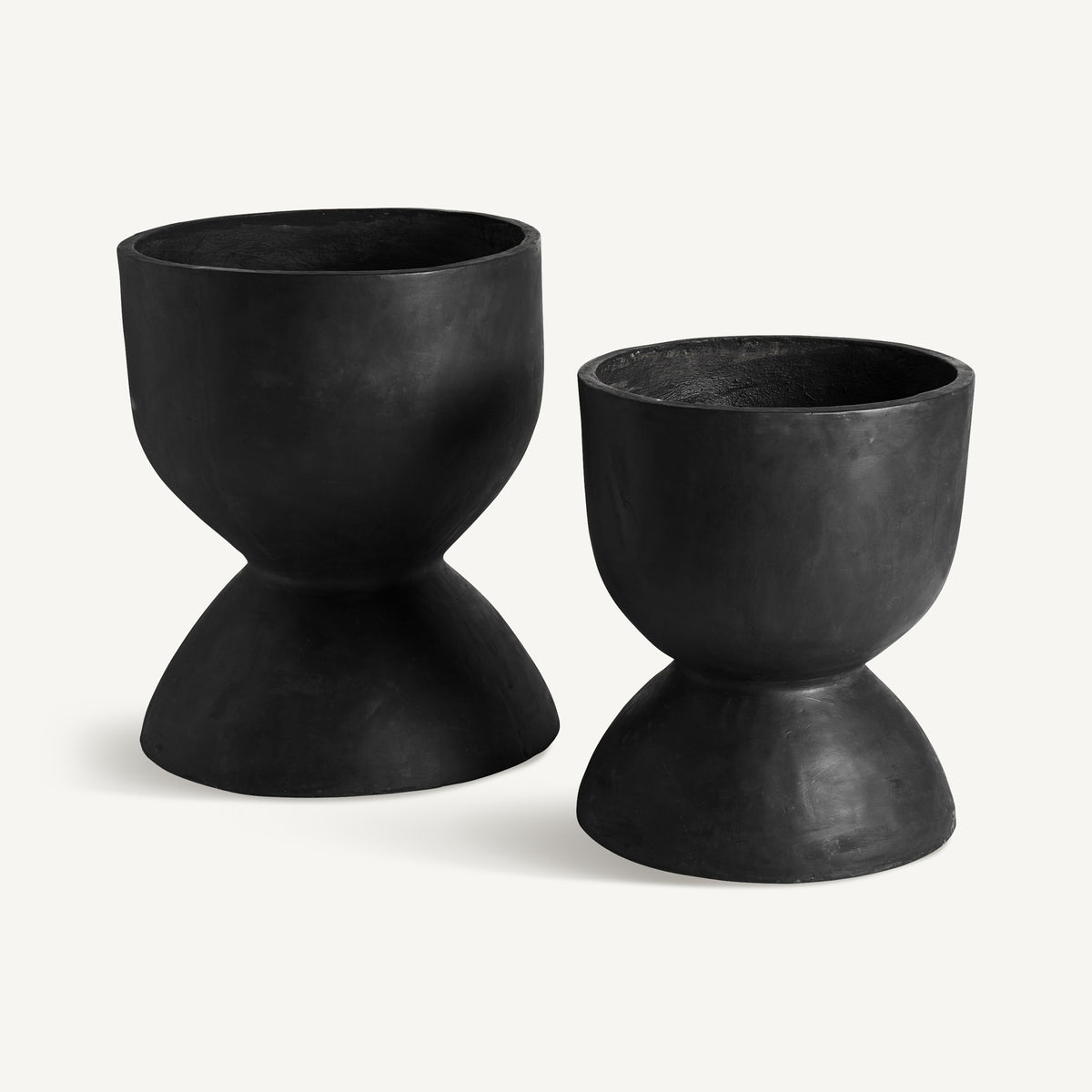 Set de dos maceteros de terracota Lentisco grande