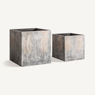 Set de dos maceteros de terracota Retama