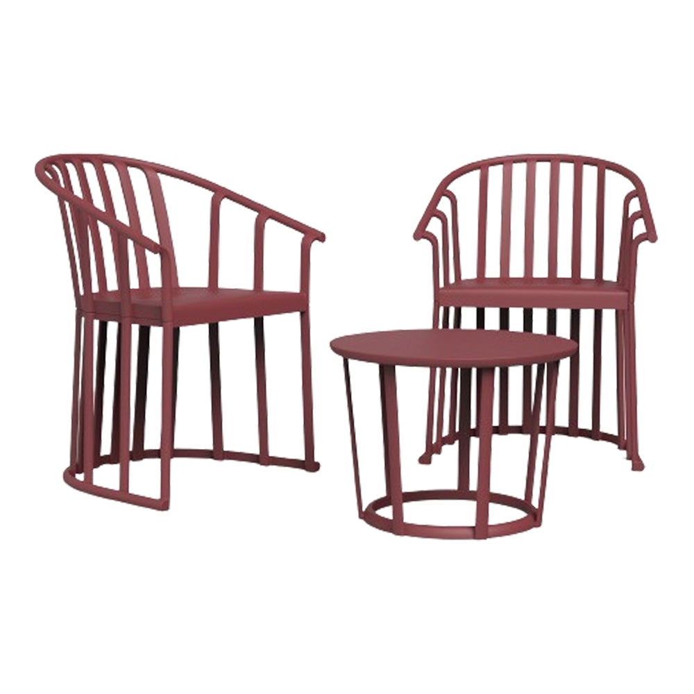 Set de exterior de 2 sillones y mesa Calisto