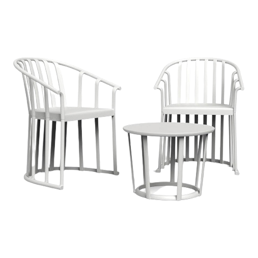 Set de exterior de 2 sillones y mesa Calisto