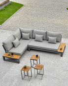 Set de Sofá Rinconera y Mesa de Exterior Torrox