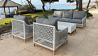 Set de Sofá, Sillón y Mesa de Exterior Abla