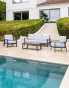 Set de Sofá y Mesa de Exterior Andalusí - pino_y_jacaranda