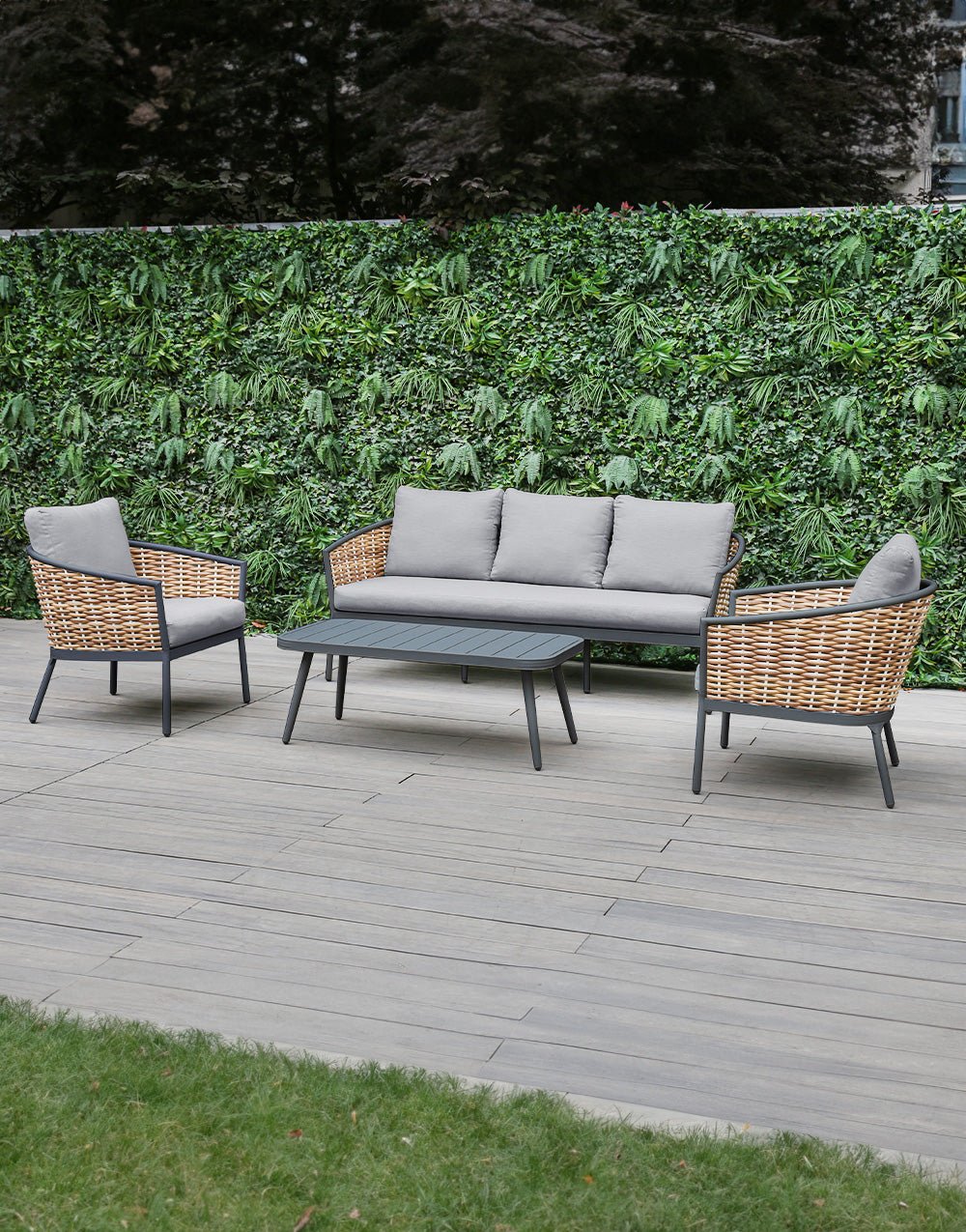 Set de Sofá y Mesa de Exterior Arjona - #pino_y_jacaranda#