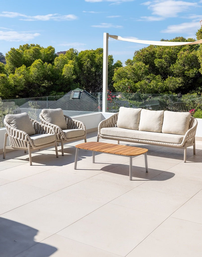 Set de Sofá y Mesa de Exterior Cairo - #pino_y_jacaranda#