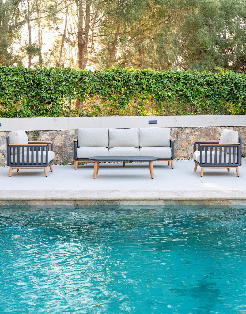 Set de Sofá y Mesa de Exterior Pespire - #pino_y_jacaranda#