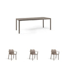 Set de comedor Tevere con sillones Tiberina Nardi