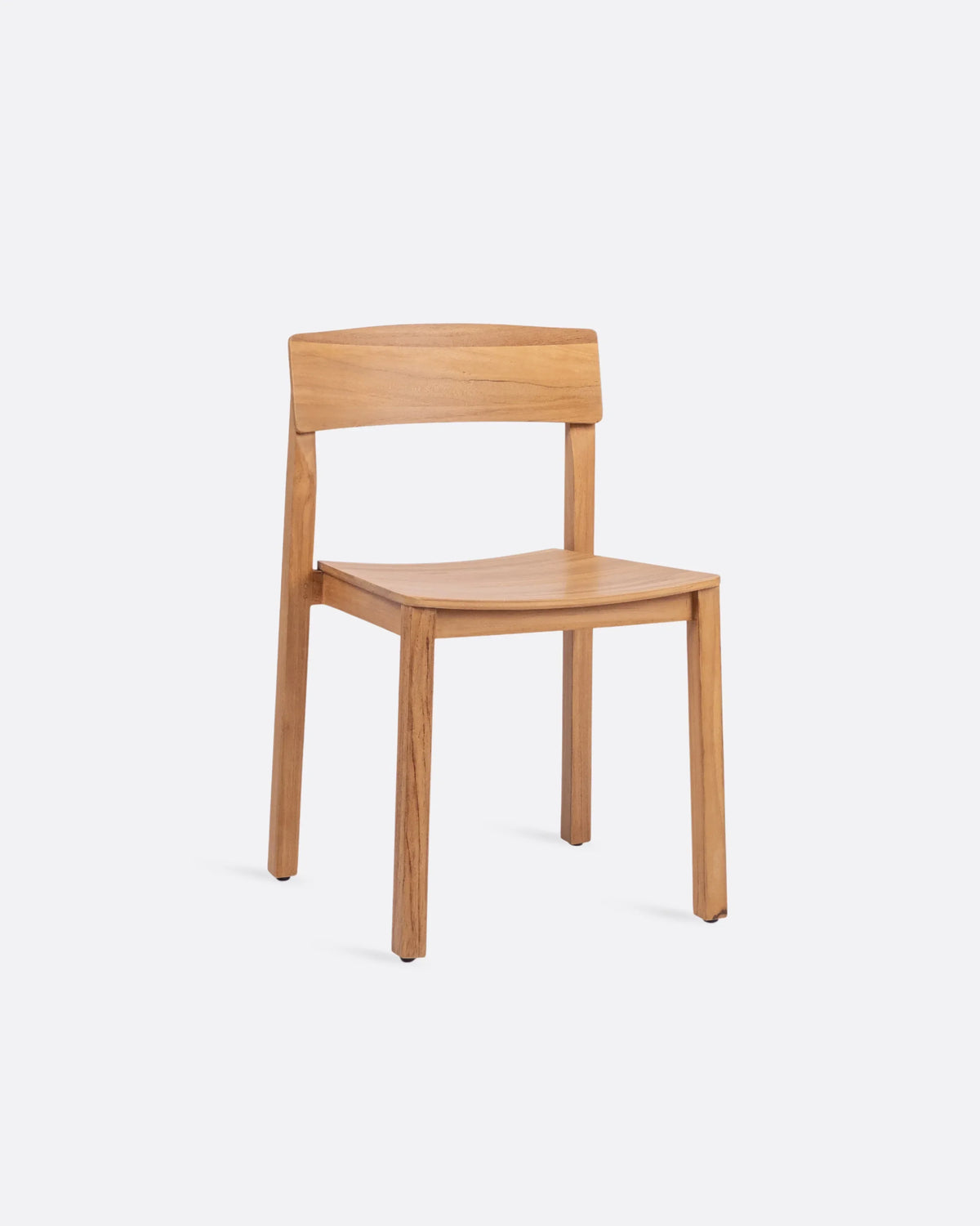 Silla apilable de teca Rawi Wa