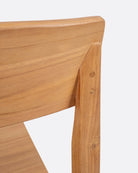 Silla apilable de teca Rawi Wa