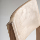 Silla apilable de teca y fibra natural Montanejos