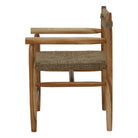 Silla con brazos de madera tropical Scheat