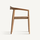 Silla con brazos de teca y cuerda Šipan