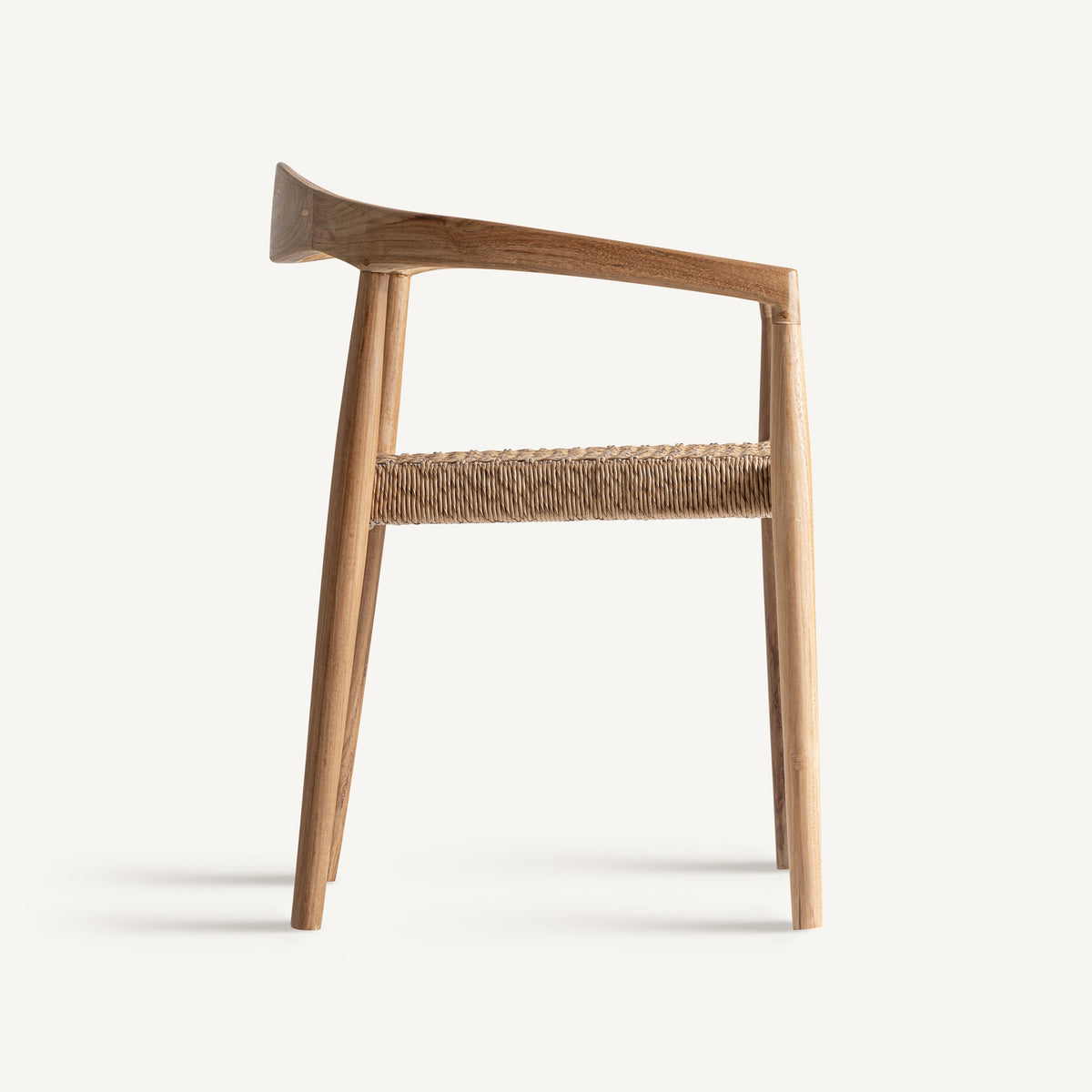 Silla con brazos de teca y cuerda Šipan