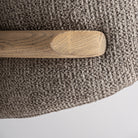 Silla de arce y tapizado topo Forcall