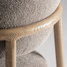 Silla de arce y tapizado topo Forcall