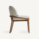 Silla de caucho tapizada en beige Catí