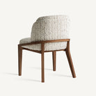 Silla de caucho tapizada en beige Catí