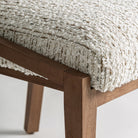 Silla de caucho tapizada en beige Catí