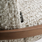 Silla de caucho tapizada en beige Catí